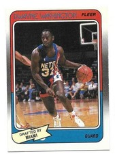 DWAYNE WASHINGTON 1988-89 FLEER CARD NEAR MINT CONDITION