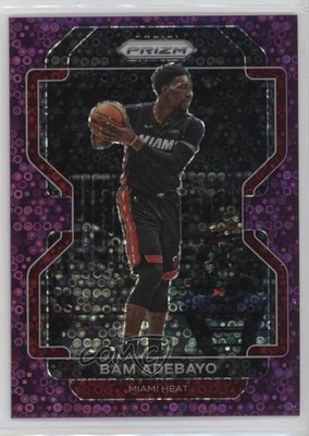 2021-22 Panini Prizm Fast Break Purple Prizm 62/75 Bam Adebayo #228 7y2