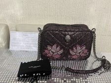 Women’s Kurt Geiger Purple Pink Metallic Fabric Camera Bag