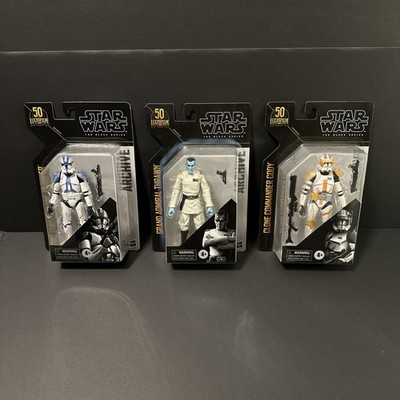 Hasbro Star Wars Black Series 6  Archive Lot - 501st Clone, Thrawn, Cody Sealed 