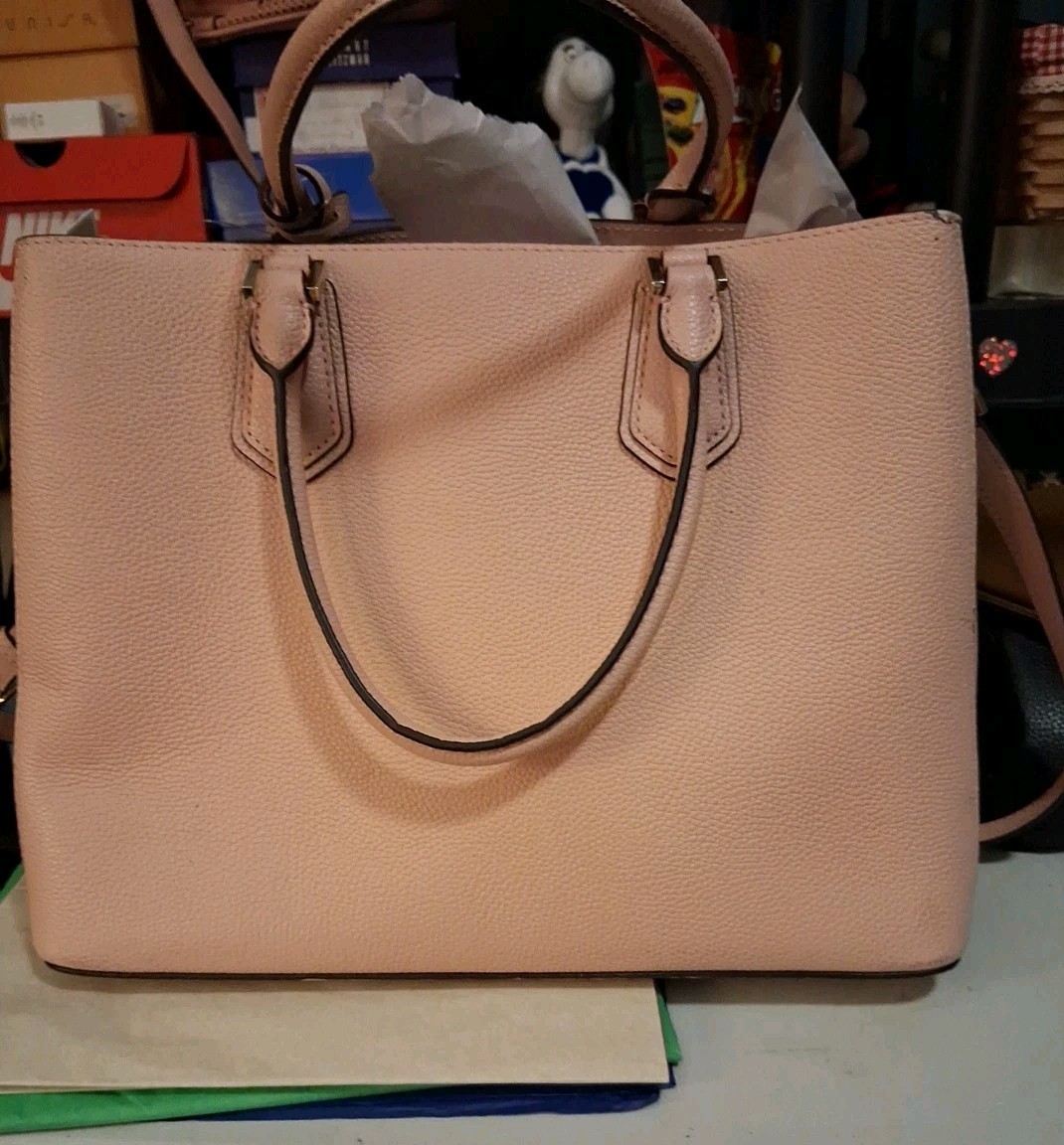 Michael Kors Adele leather messenger bag  Ballet pink Crossbody & Satchel Purse  thumbnail 5