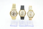 F x3 Vintage Gents Automatic Wristwatches Inc Timex, Chalet Etc Working