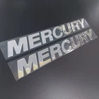 Mercury stickers/decals - 3D resin domed pair - 22 inch wide (559mm)