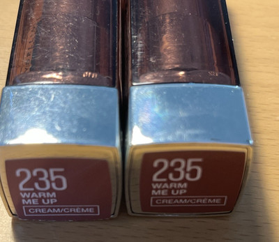 Two Maybelline New York Color Sensational Lipsticks # 235 Warm Me Up