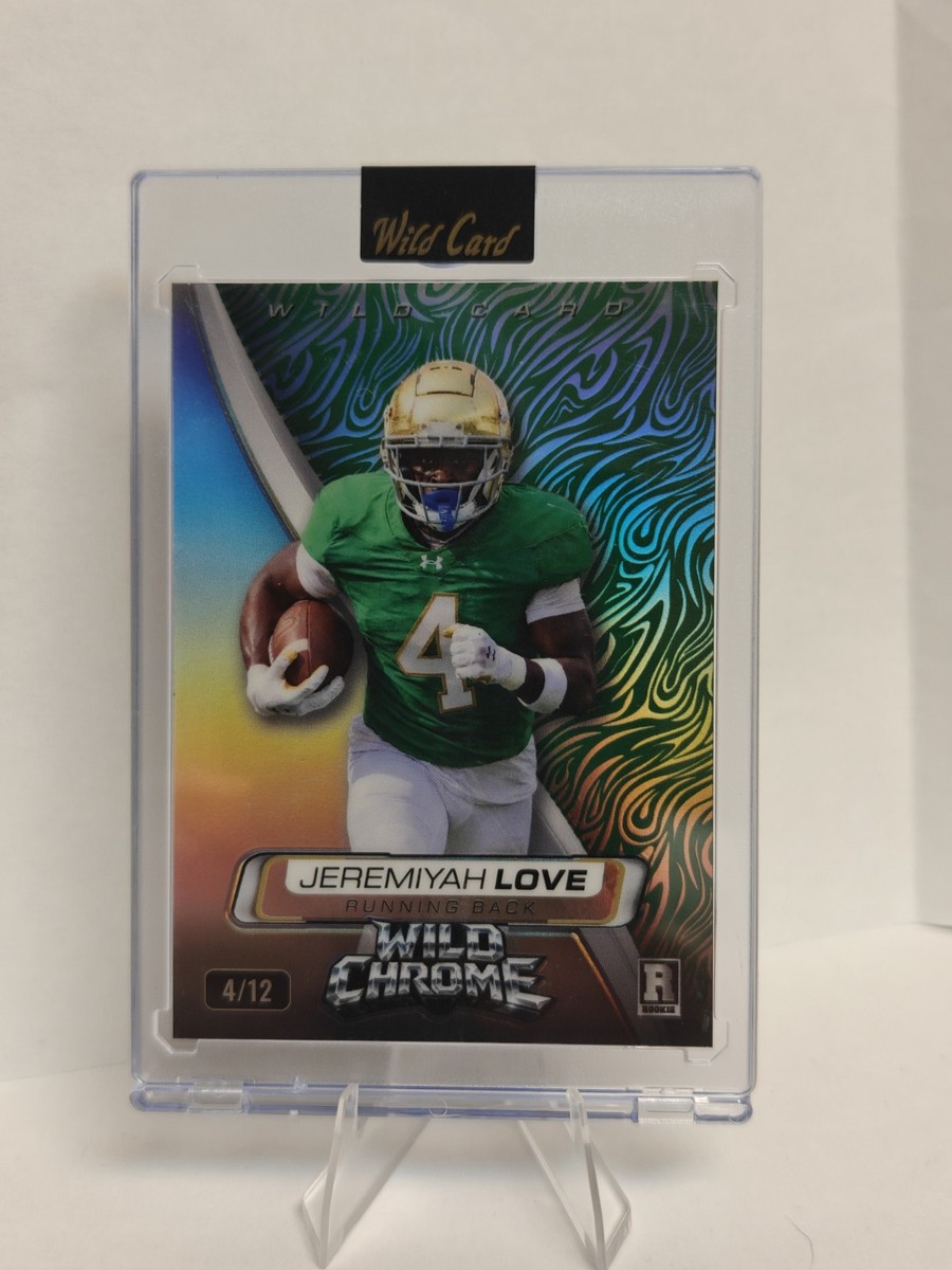 2026 Wild Card Wild Chrome Jeremiyah Love RC 4/12 Rookie Notre