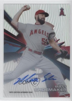 2015 Topps High Tek Pattern 1 Grass/Waves Matt Shoemaker #HT-MSR Auto b9e