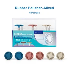 Dental Composite Resin Polishing Disc Kit Self-Glazed Finisher Discs Wheel Tooth