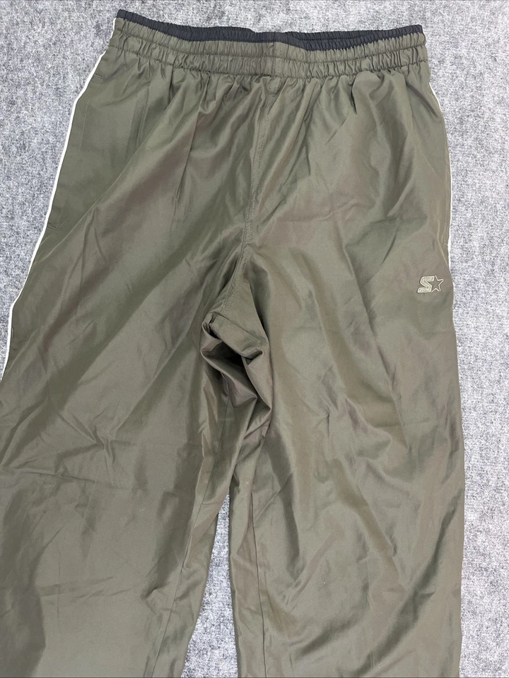 Pantalones deportivos Starter para hombre forrados de malla pequeños vintage Y2K cordón holgados verdes Foto 3 de 4