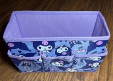 Hello Kitty Kuromi Kawaii Small Purple Foldable Storage/Desk Organizer