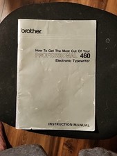 Brother 460 Electronic Typewriter Instruction Manual Printed In English thumbnail