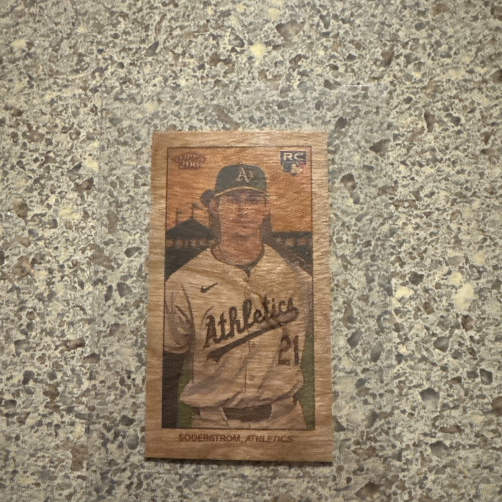 2024 Topps 206 Tyler Soderstrom Wood /20 (RC) Athletics