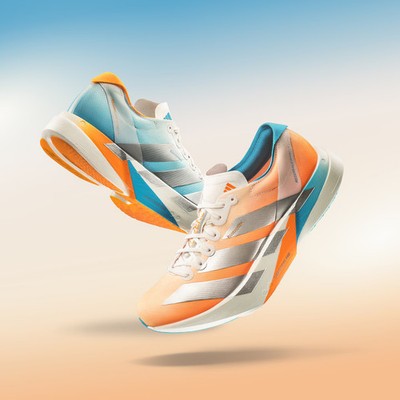 Adidas Adizero Adios Pro 4 Marathon Running Shoes Unisex Blue Orange - KH6360