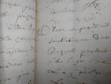 1661 antique document 17thC manuscript 40 pages calligraphy signed elegant hand