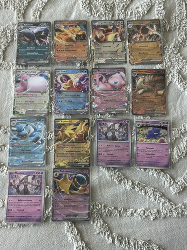 Pokémon TCG English 151 EX Holo Rare Card Lot 14 cards mint/nm Charizard etc 
