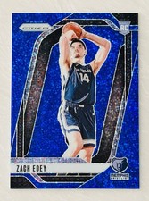 ZACH EDEY RC 2024-25 PANINI PRIZM #249 RARE BLUE SPARKLE /144 ROOKIE SP 🔥🔥