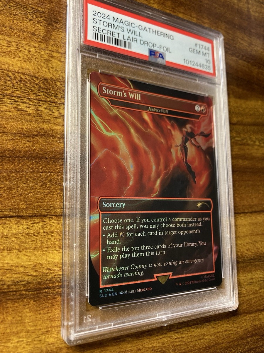 MTG✨STORM'S WILL (Jeska's Will) FOIL✨SLD X MARVEL Storm PSA 10