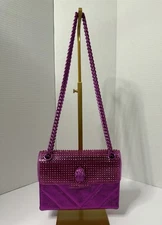Kurt Geiger London Mini Kensington  Pink Crystal Convertible Crossbody Bag