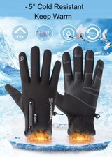 2021 Unisex Cold-proof Ski Gloves Waterproof Winter Gloves Cycling Fluff Warm