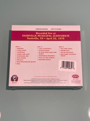 NEW & SEALED! Dave's Picks, Vol. 15: Nashville, TN 4/22/78