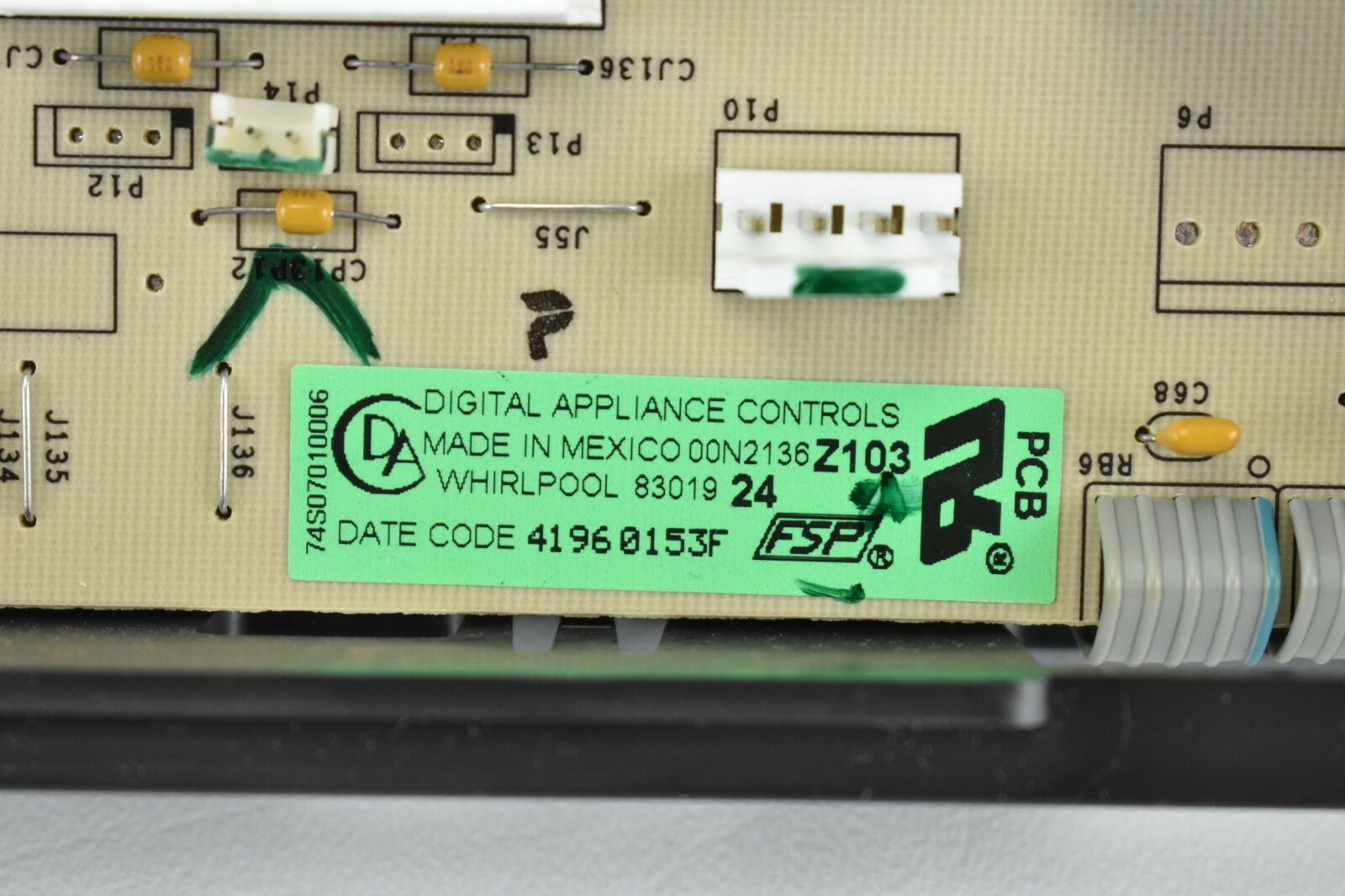 Genuine WHIRLPOOL Built-In Oven / Micro Control Board # 8301989 