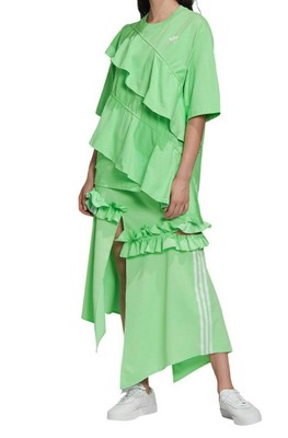 美品】フリル adidas jkoo skirt アシンメトリー スカート 美品】フリル adidas jkoo skirt アシンメトリー スカート