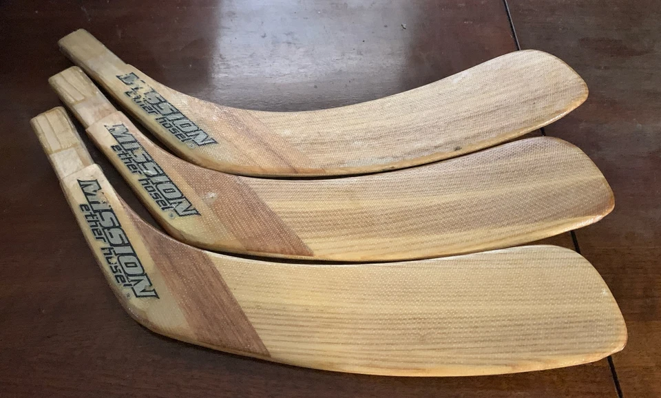 Три (3) сменных лезвия хоккейной клюшки Mission Ether Wood LH # 870 - Изображение 3 из 4