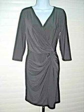 White House Black Market Surplus Twisted Waist Little Black Cocktail Dress M NWT