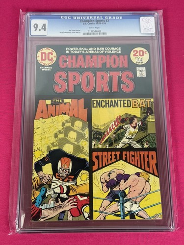 1974 CHAMPION SPORTS #2 - CGC 9.4 WHITE - BASEBALL BOXEN FOOTBALL - JOE SIMON - Bild 1 von 2