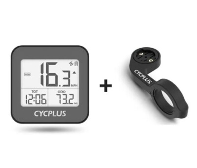 CYCPLUS Wireless GPS Fahrradcomputer Hintergrundbeleuchtung IPX6 Wasserdicht Fahrrad + Straßenhalterung