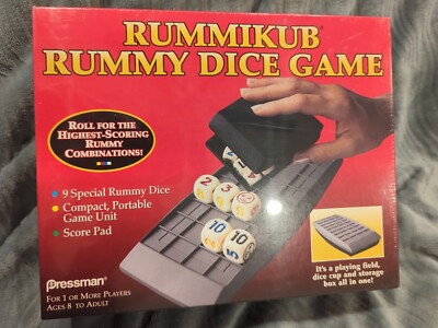Pressman Rummikub Rummy Dice Game Vintage 1995 Brand NEW Sealed