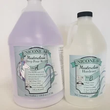 Unicone Art Resin and Hardener High Gloss Clear Epoxy 1.5 Gallon Set