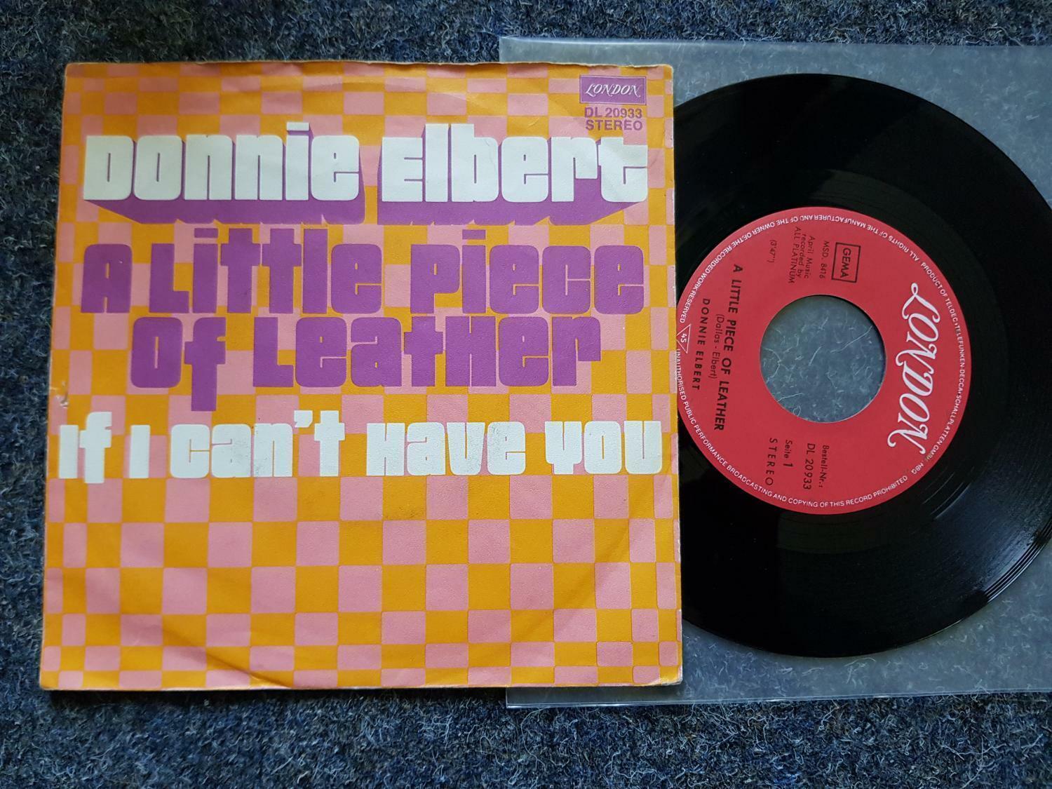 7"" Single Vinyl Donnie Elbert - A little piece of leather Germany