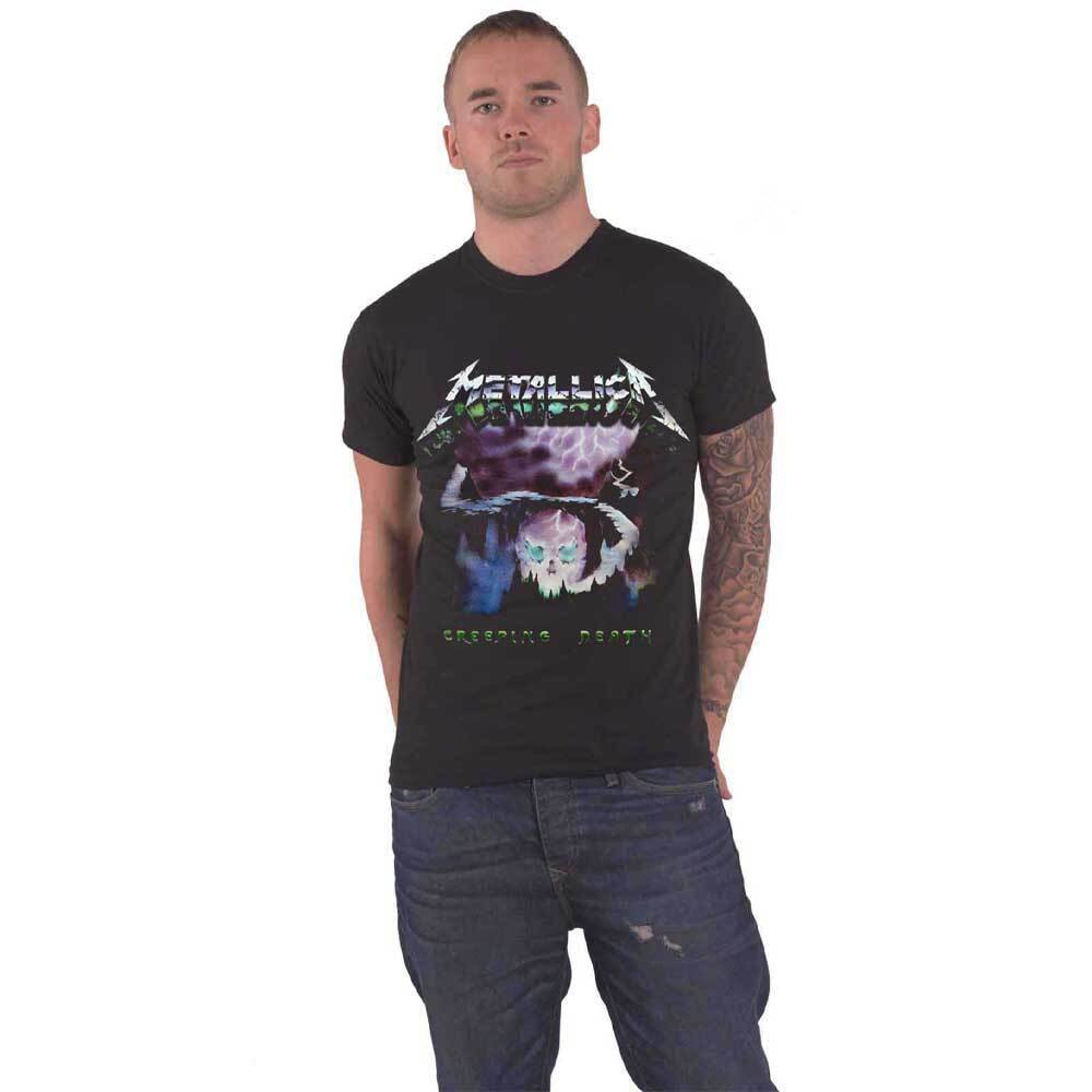 Metallica Creeping Death Official Band Logo Men's Black Tee