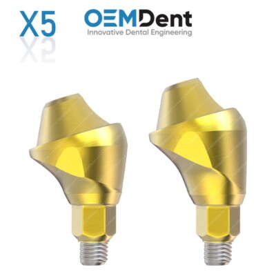 X5 Angulated Multi Units 1.4 Slim Platform 17° Titanium Fixation Dental Screw