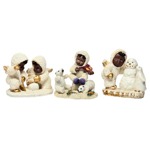 Vintage African-American Angels Resin Figurines - Picture 4 of 5