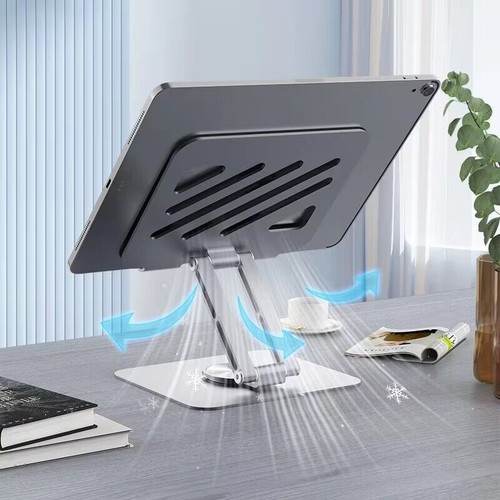 Tablet Stand Mount Stand Aluminum 360° Rotation 4-12" Holder Table Stand - Afbeelding 9 van 15