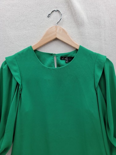 Blusa Top C. Luce Verde Manga 3/4 Talla-S - Imagen 3 de 8