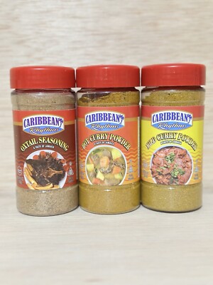1-Jamaican Oxtail Seasoning & Hot & Mild Curry Power Seasoning Exp 6/28 & 6/29