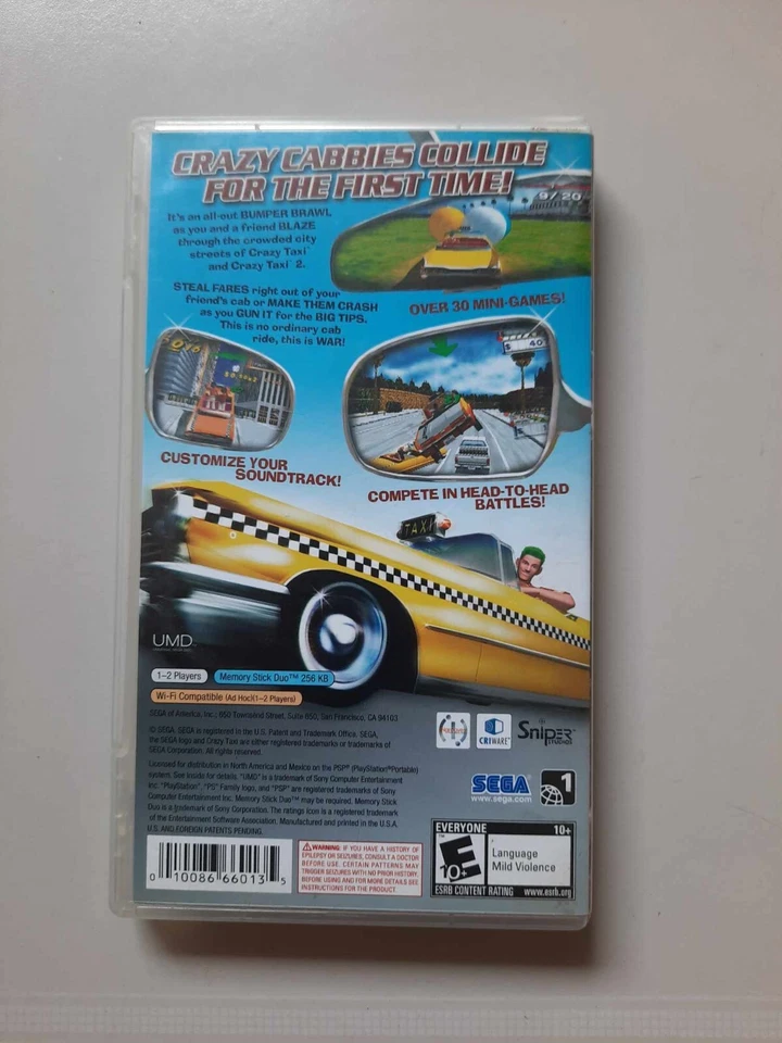 Sony PSP Crazy Taxi Fare Wars Complete With Manual Tested - Image 2 of 4