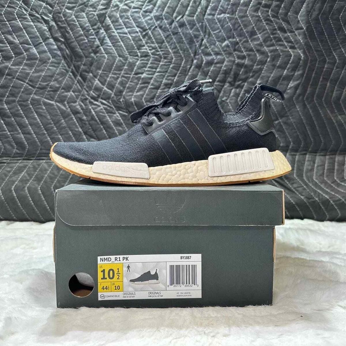 Adidas NMD R1 PRIMEKNIT Gum Pack Black