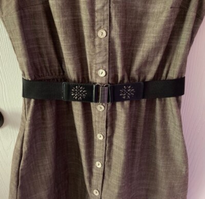 一二三 SOHO APPAREL LTD Womens Size 10 Short Sleeved Brown Dress RN