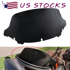 10.5" Black Windshield Windscreen Black For Harley Touring FLHT FLHTK FLHX 14-UP