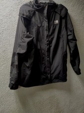 Karrimor Weathertite Jacket Womens Size 12  Black Hoodie Long Sleeve Pockets
