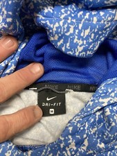 Nike Dri Fit Hoodie Girls Size Medium Blue Long Sleeve Pullover