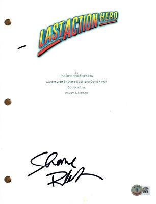 Shane In Script Shane Black Signed Autograph Last Action Hero Movie Script Screenplay ...