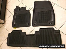 Lexus RX350 RX450H (2016-2022) OEM ALL WEATHER FLOOR "LINER" MATS 3pc (Black)