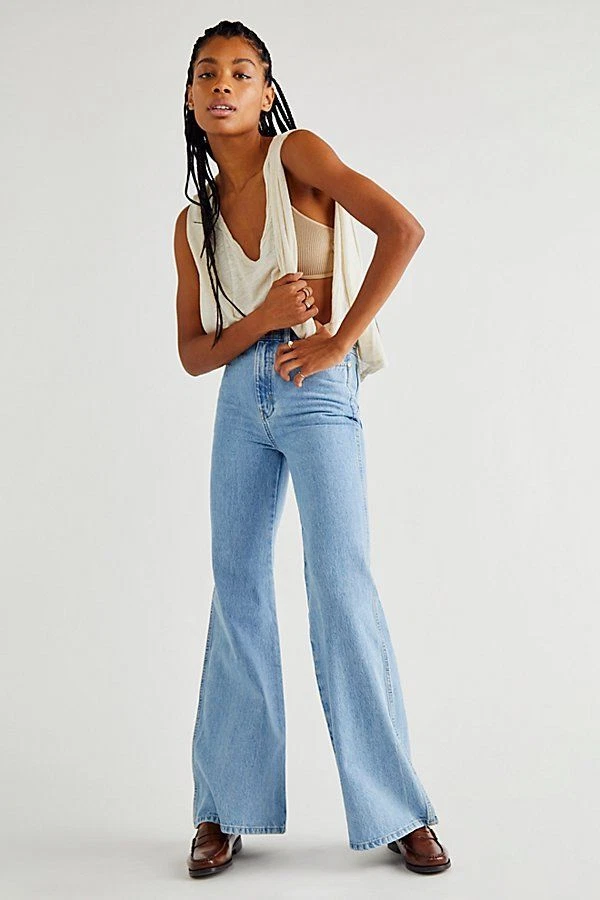 Best high clearance waisted flare jeans