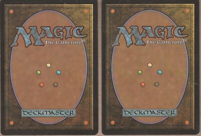 Magic The Gathering Plains x2 Korean 4th Edition 1996 Black Border