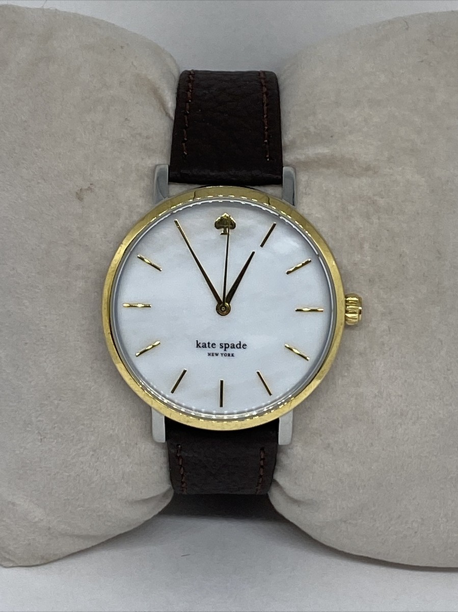 Kate Spade New York Leather Watch New Kate Spade New York Holland Three Hand Black Leather  main image 4
