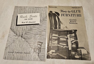 Rush Seats For Chairs & How To Glue Furniture Booklets
